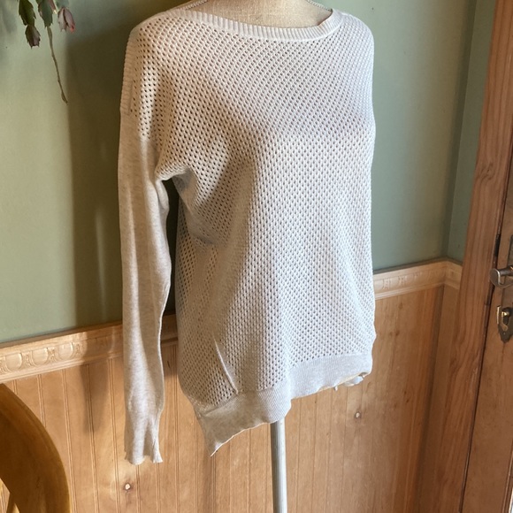 Rebecca Taylor white mesh long sleeve top - Picture 8 of 8